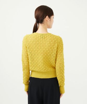 Sybillaハンドニットカーディガン　(新品未使用)　Lサイズ 透かし編みカーディガン | Sybilla (Women)/シビラ | 三越伊勢丹