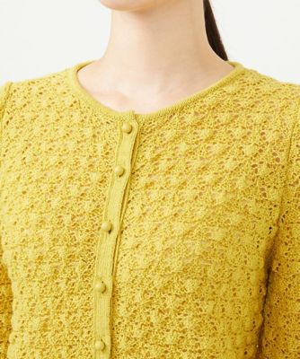 【送料込】◆Sybilla◆ ブラック 透かし編み カーディガン 透かし編みカーディガン | Sybilla (Women)/シビラ | 三越伊勢丹