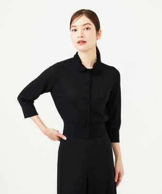 ＜Sybilla (Women)＞レースカラーカーディガン
