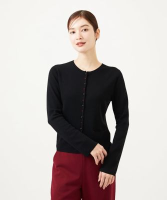 Sybilla (Women)/シビラ ステッチデザインカーディガン 94ブラック トップス【三越伊勢丹/公式】
