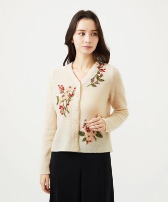 ＜Sybilla (Women)＞ポピーブーケ刺繍カーディガン