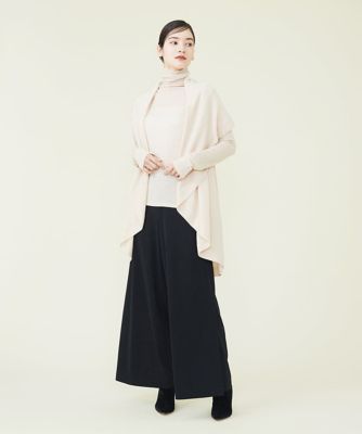 ウールドレープニットジレ