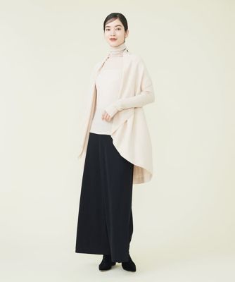 ウールドレープニットジレ