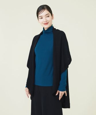 ウールドレープニットジレ