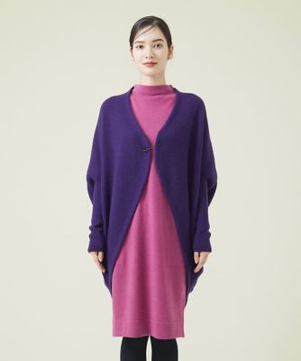 Sybilla シビラ ニットポンチョ ケープ ラクーン カシミヤ