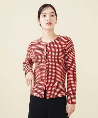 ＜Sybilla (Women)＞ツイード風ニットジャケット