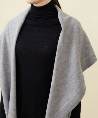 Sybilla　シビラ　ケープ付きジレ　ポンチョ　ワンピース　ウール100% WINTER BLUE】ケープ付きジレ | Sybilla (Women