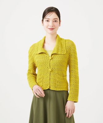 ＜Sybilla (Women)＞透かし編みニットジャケット