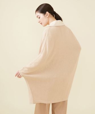 ヘンプコットンニットポンチョ