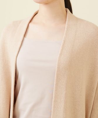 ヘンプコットンニットポンチョ