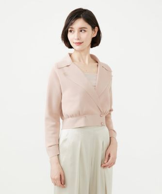 ＜Sybilla (Women)＞クロップドニットジャケット