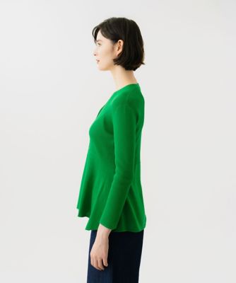 シビラ【洗える】定番　リブカーディガン　美品 ペプラムリブカーディガン | Sybilla (Women)/シビラ | 三越伊勢丹