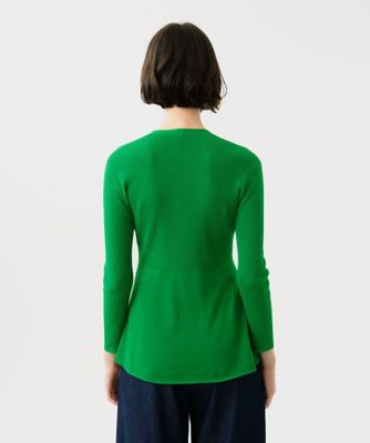 シビラ【洗える】定番　リブカーディガン　美品 ペプラムリブカーディガン | Sybilla (Women)/シビラ | 三越伊勢丹