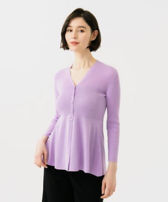 ＜Sybilla (Women)＞ペプラムリブカーディガン