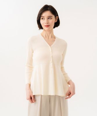 シビラ【洗える】定番　リブカーディガン　美品 切り替えリブボレロカーディガン(カーディガン) | Sybilla(シビラ