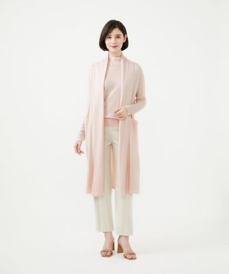 レア 美品 シェアスピリット 異素材ミックス シルク ロングカーディガン ローブ シルク混ロングカーディガン | Sybilla (Women)/シビラ | 三越伊勢丹