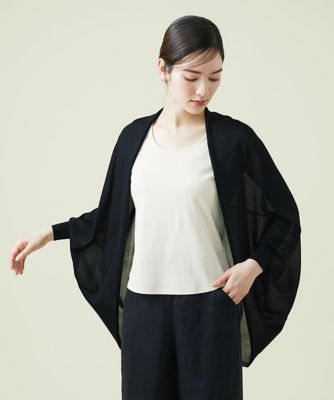 ＜Sybilla (Women)＞【ＭＯＮＯＴＯＮＥ】レーヨンフィラメントドレープカーディガン