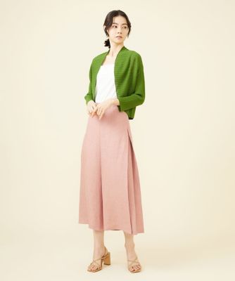切り替えリブボレロカーディガン