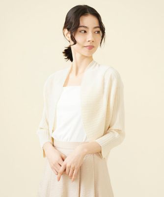 ＜Sybilla (Women)＞切り替えリブボレロカーディガン