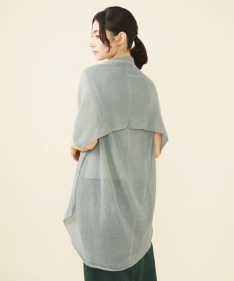 極美品✨2024年 シビラ ペーパーヤーンドレープジレ 2way 羽織り グレー ペーパーヤーンドレープジレ | Sybilla (Women)/シビラ | 三越伊勢丹