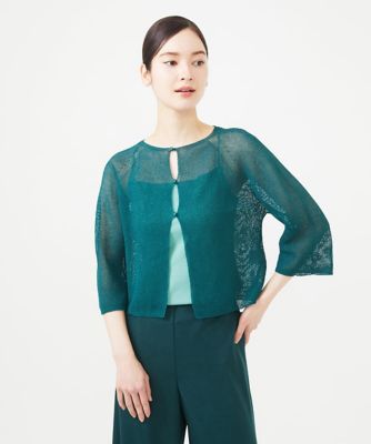 Sybilla (Women)/シビラ ペーパーヤーンショートカーディガン