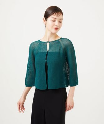 ＜Sybilla (Women)＞ペーパーヤーンショートカーディガン