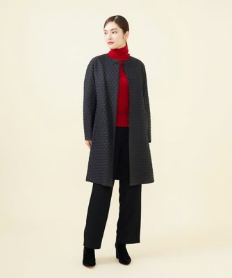 シビラ Sybilla トライアングルキルトロングコート （ベージュ