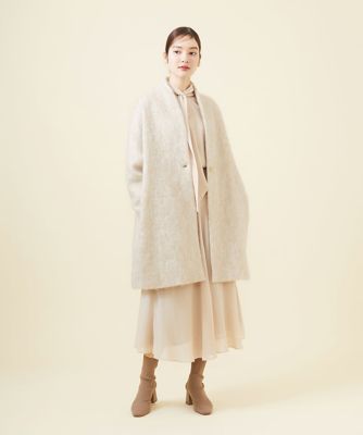モヘヤシャギーコクーンコート