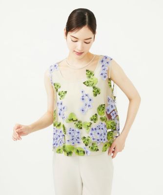 ＜Sybilla (Women)＞アジサイ刺繍チュールブラウス