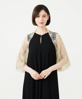 Sybilla - 美品！シビラ☆別珍のボレロ Mサイズ ホコモモラ 結婚式 サークルラメレースボレロ | Sybilla (Women)/シビラ | 三越伊勢丹