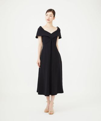 ワイドカラーVネックドレス | Sybilla (Women)/シビラ | 三越伊勢丹