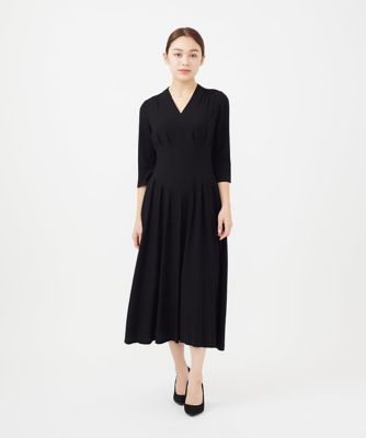 タッキングデザインドレス（7分袖） | Sybilla (Women)/シビラ