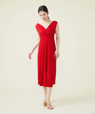 【ＳＹＢＩＬＬＡ　ＤＲＥＳＳ】オープンバックＶネックドレス