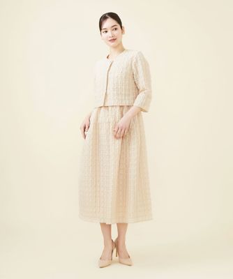 シアーチェックノースリーブドレス | Sybilla (Women)/シビラ