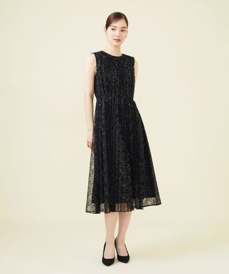 ラメチュールプリーツドレス