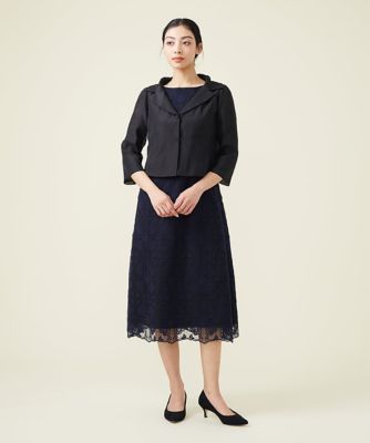 シャイニーオーガンジーテーラードジャケット