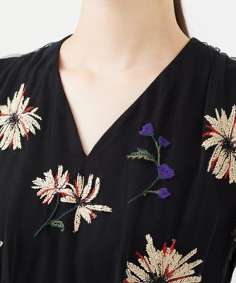 マーガレットチュール刺繍ドレス