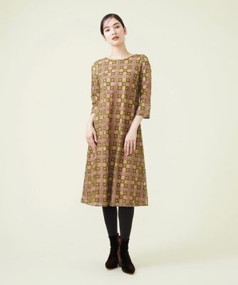 Sybilla (Women)/シビラ ブロックエンブロイダリーチュールドレス
