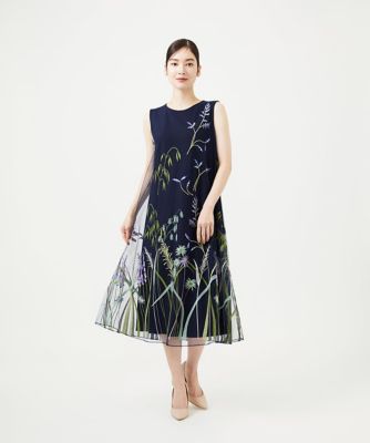 ＜Sybilla (Women)＞リーフ刺繍チュールドレス