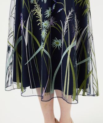 リーフ刺繍チュールドレス | Sybilla (Women)/シビラ | 三越伊勢丹