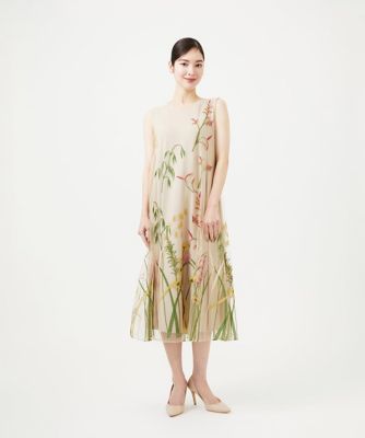 リーフ刺繍チュールドレス | Sybilla (Women)/シビラ | 三越伊勢丹