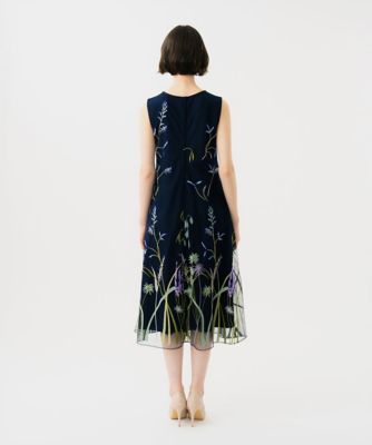 リーフ刺繍チュールドレス | Sybilla (Women)/シビラ | 三越伊勢丹