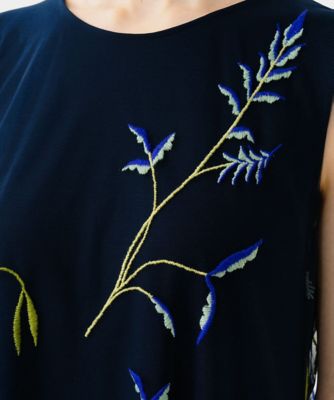 リーフ刺繍チュールドレス | Sybilla (Women)/シビラ | 三越伊勢丹