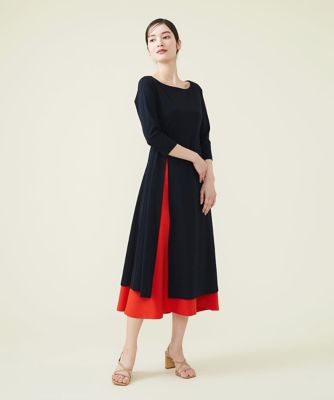 ＜三越伊勢丹/公式＞ Sybilla (Women)/シビラ【SYBILLA DRESS】フロントスリット スカート付きジャージードレス レッド05 ワンピース・ドレス【三越伊勢丹/公式】