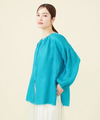 ＜Sybilla (Women)＞【ＰＬＡＹＡ】リネンカラミフロントスリットブラウス