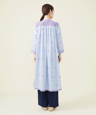 インド刺繍バンドカラーロングブラウス | Sybilla (Women)/シビラ 