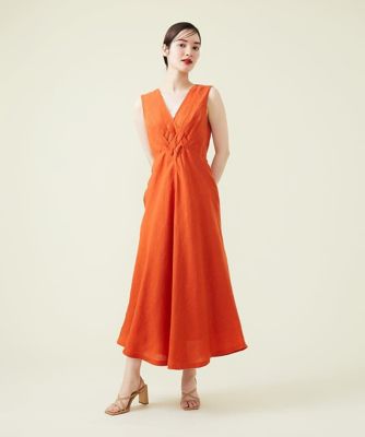 【ＳＹＢＩＬＬＡ　ＤＲＥＳＳ】イントレチャートリネンドレス