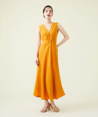 【ＳＹＢＩＬＬＡ　ＤＲＥＳＳ】イントレチャートリネンドレス