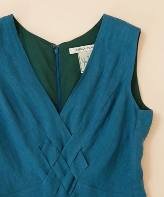 【ＳＹＢＩＬＬＡ　ＤＲＥＳＳ】イントレチャートリネンドレス
