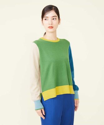 ＜Sybilla (Women)＞カラーブロックニットプルオーバー